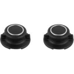 2 x oven-safe lid handles with ventilation valve, heat-resistant up to 260 °C, dishwasher safe, lid knob for glass lids with hole, including screw material, compatible with all manufacturers