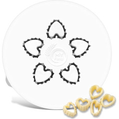 Accessories for Pasta Makers, Pasta Disc Suitable for Philips Pasta Maker Avance, Matrix Pasta Disc for Homemade Pasta, Rigati (Heart Shape)