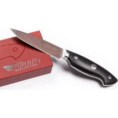 U-Grip Office Knife 10 cm German Knife Steel 1.4116 / Handle Trays G10 Black