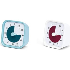 Time Timer Home MOD - 60 Minute Visual Timer Home Edition (Sheet White) & Home MOD - 60 Minutes Kids Visual Timer Home Edition - for Home School Accessories, Learning Tool