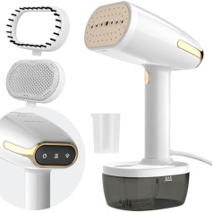 Steamer 1800 W, 350 ml Steamer Steam Smoother, 30 g/min Pro Steam Steamer Wrinkle Remover for Clothes, Steam Iron Ceramic Non-Stick Sole, Heating Steam Brush for Office, Home, Travel