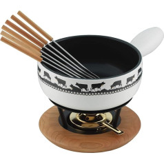 KUHN RIKON Ceramic Cheese Fondue Set
