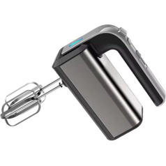 Electric Hand Mixer, 800W Stainless Steel Hand Mixer, Hand Mixer, 5 Speeds with Output Button, Hand Mixer with 2 Dough Hooks and 2 Hand Stirrers