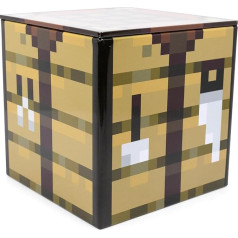 Minecraft Craft Table 4 Inch Tin Storage Box, Cube Organizer with Lid, Basket Container, Cubby Cube Organiser, Home Decor, Game Room Accessories, Video Game Toys, Gifts and