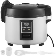 VEVOR Commercial Rice Cooker, 45 Cup Rice Cooker, 9 Litre Large Rice Cooker and Warming Holder with Non-Stick Inner Pot, Fast Cooking and 12 Hours Warming