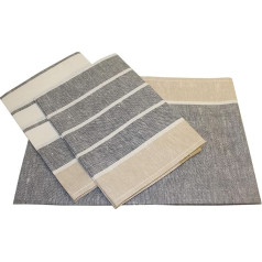 3 Pack Jacquard Kitchen Towel Half-linen Triolino® Sorted Stripes19.69