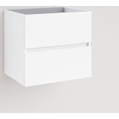 Baikal Modular Bathroom Cabinet with 2 Drawers Wall Mounted Bathroom Module Melamine 16mm Assembled Can Be Combined With Any Brand Top