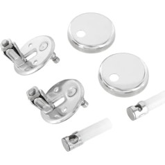 Ideal Standard - Multi Suites Cantica Series Stainless Steel Toilet Seat Hinge Set T2062BJ Chrome Finish