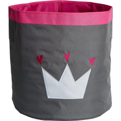 Store It 671794 Large Storage Basket with Attached Crown, Polyester, grey/white, 44 x 44 x 44 cm Movie Poster