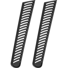 QUARKZMAN Pack of 2 Knife Covers, Blade Edge Protector for 8 Inch Bread Knives, Universal Knife Sheath for the Kitchen, Black