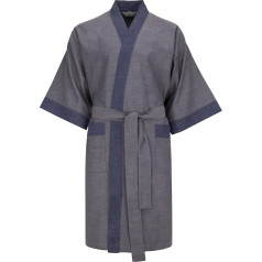 Revise RE-516 Men's Kimono Dressing Gown 100% Cotton Premium Quality