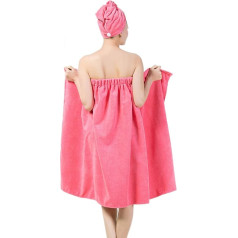 Bath Towel Hat Hair Dryer Microfibre Quick Drying Hair Towel Swimming Cap Swimming Dress 2 in 1 Swimming Cap and Bath Towel Women's Clothing Light Pink