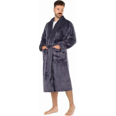 Mens Coral Fleece Fleece Soft Cozy Microfibre Bathrobe OEKO-TEX®