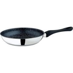 Mepra Frying Pan with Stone-Black, 24-Inch, 18/10 Stainless Steel