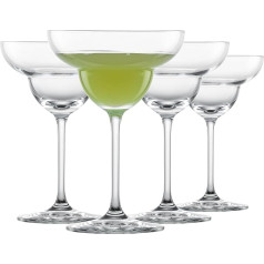 SCHOTT ZWIESEL Margarita Bar Special (Set of 4), Spreading Cocktail Glasses for Margaritas, Dishwasher Safe Tritan Crystal Glasses, Made in Germany (Item No. 123627), Clear