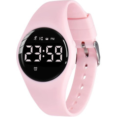 Children’s Digital Sports Watch for Boys, Waterproof Outdoor Watch with LED Light, Alarm, Stopwatch and Date, Fitness Tracker Watch with Pedometer and Distance, Silicone Strap