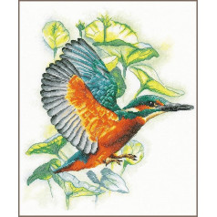 Cross Stitch Embroidery Kits Counted Cross Stitch Pictures Set Ice Bird Wall Decoration Handmade Set for Adults 33 x 41 cm DIY Decoration Craft Set Craftsman Creative Gift Set