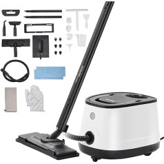 VEVOR Steam Cleaner Multipurpose Steam Cleaner with 27 Accessories Steam Cleaning with 1.5M Extra Long Power Cord 1.5L Tank and Portable Handle for Grout Tile Floors Appliances Home Car