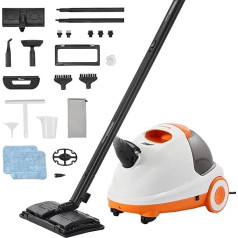 VEVOR Steam Cleaner Multipurpose Steam Cleaner with 23 Accessories Steam Cleaning with 1.5M Extra Long Power Cord 2.5L Tank and Portable Handle for Grout Tile Floors Appliances Home Car