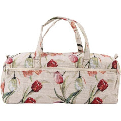 Knitting Bag Knitting Bag Sewing Accessories Organiser Household Fabric Craft Knitting Bag Organiser Bag for Crafts Sewing Paper Art (Rose Jacquard)