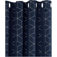 Deconovo Blackout Thermal Curtains, Opaque Curtains, Set of 2.