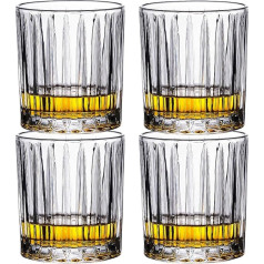 Whisky Glasses 320ml Set of 4 Lead Free Crystal Glasses Old Fashioned Glasses (W5011A)