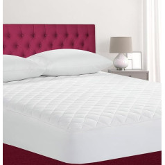 Ethereal Luxuries Quilted Mattress Protector Double Breathable Double Protection Deep Fit Washable Bed Protector Double Mattress Cover Hypoallergenic Hotel Quality Comfort