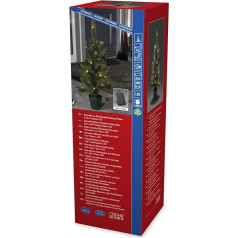 Konstsmide Outdoor Battery Operated Decoration Christmas Tree with 6 or 9 Hours Timer, 20 LEDs of 60 cm Tall - Warm White