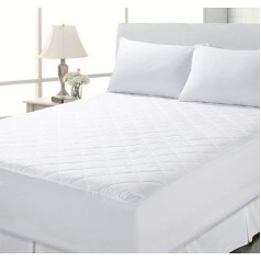 Quilted Mattress Protector King Size Extra Deep 40cm Stretch Skirt Luxury Breathable Waterproof King Size (152x200cm+40cm)