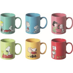 Set 6–Piece Mug with Snoopy Multi-Coloured