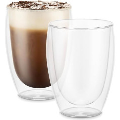 Bodumpavina espresso glasses set, double-wall, insulated, clear glasses