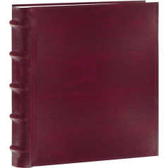Pioneer Photo Albums 200-Pocket European Bonded Leather Photo Album for 4 by 6-Inch Prints, Burgundy