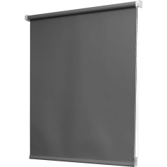 Estores Basic 15946 Blackout Roller Blind, Dark Grey, 160 x 250 cm, Pack of 1