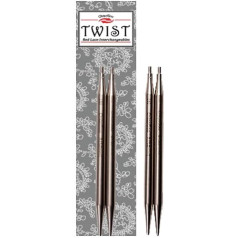 ChiaoGoo 5-Inch Twist Red Lace Interchangeable Tips, 6/4mm