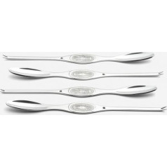 Weis Lobster Forks Set 4 Pieces, Stainless Steel Silver, 20.5 x 5 x 5 cm