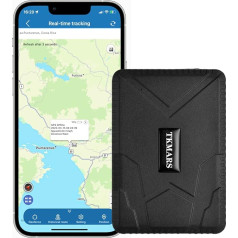 TKMARS TK915 Car GPS Tracker 10000mAh Battery Magnetic GPS Transmitter Works via SMS/APP/Web Platform without Subscription, Suitable for Car/Truck/Fleet