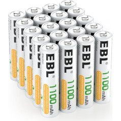 EBL 8 pieces NI-MH batteries.