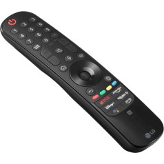 LG MR22GN Magic Remote Control for LG TV Models 2021/2022, Built-in Microphone, Compatible with Alexa and Google, Black