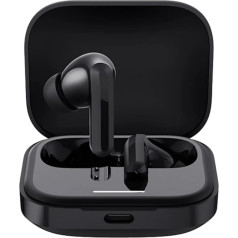 Xiaomi Redmi Buds 5, Bluetooth 5.3 In-Ear Headphones, 46 dB Active Noise Cancellation, Up to 40 Hours Battery, Dynamic Driver, 5ATM Waterproof, Black