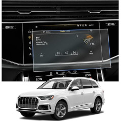 CDEFG Compatible with Audi Q7 Q8 Q8 e-tron 2020-2024 2025 Navigation Screen Protector 6H Scratch-Resistant 10.1 Inch GPS Screen Protector Navigation Film Q8 etron Accessories Pack of 2