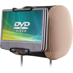 Wanpool Car Seat Headrest Mount For Most 7 – 10 Inch Portable DVD Player with Swivel Screen – Pack of 2