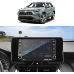 SKTU Screen Protector Compatible with Toyotα RAV4 2019-2022 Navigation Screen Protector Tempered Glass Scratch-Resistant Screen Protector 8 Inches