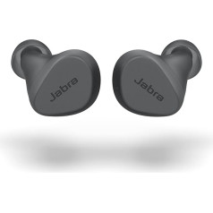 Jabra Elite 2 In-Ear Bluetooth Headphones - Passive Noise Cancelling In-Ear Bluetooth Headphones with 2 Built-in Microphones for Clear Calls, Powerful Bass and Adjustable Sound - Dark Grey