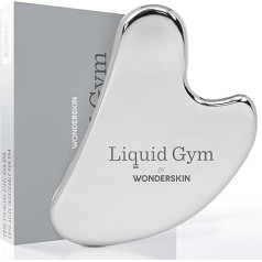 Wonderskin Liquid Gym Gua Sha Face Shaping Device, Face Roller for Wrinkle Reduction, Jaw Line Shaper, Stainless Steel Face Massager