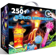 UNGLINGA 250+ Science Experiment Kits for Children, Boys Girls Toy Birthday Gifts Ideas, Chemistry Set, STEM Activities Education Project, Volcano Scientist Kit