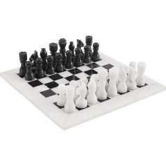 Radicaln Black And White Chess Game Handmade Marble Chess Set