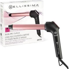 Bellissima Sublime Curls, Lockenstab, 25 mm Durchmesser, Display, 3 Temperaturen, Diamant-Keramik-Beschichtung, konstante Hitze, Anti-Brand-Spitze, Schnellaufheizung, 1,8 m Kabel