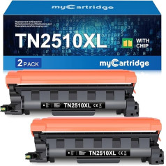TN2510 XL Toner Compatible with Brother TN2510XL TN-2510XL for HL-L2400DW HL-L2400DWE MFC-L2827DW MFC-L2835DW DCP-L2620DW DCP-L2627DW DCP-L2660DW (Black 2-Pack)