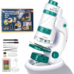 KinZon 3 in 1 Microscope for Kids Scientific Educational Toy for Children Aged 6+