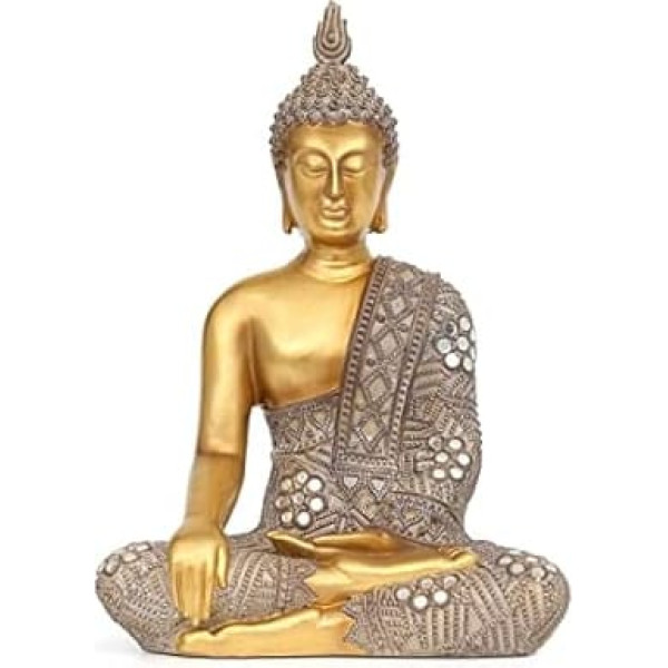 Suoedd Buddha Statue for Home Decoration - Gold 10.4